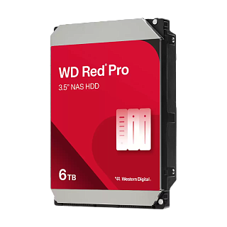 Жёсткий диск WD SATA3, 6 ТБ, клиентские ПК, 7200 об/мин, красный