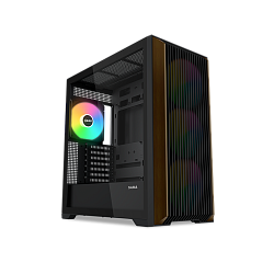 Корпус ПК SAMA Z60 Black, Midi‑Tower, 4×140 mm ARGB, 2×USB 3.0, 1×USB 3.1 Type‑C, поддержка E‑ATX/ATX/mATX/mITX