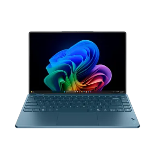 Ноутбук Lenovo Yoga Slim 9 14ILL10 14"(3840x2400 OLED)/Touch/Intel Core Ultra 7 256V(2.2Ghz)/16384Mb/1024PCISSDGb/noDVD/Int:Intel Arc Graphics 140V/Cam/BT/WiFi/75WHr/war 1y/1.23kg/tidal teal/Win11Home + 65W, RU kbd