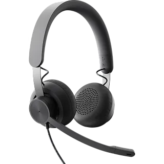 Гарнитура Logitech Headset Zone Wired UC Graphite (Logitech 981-000875)