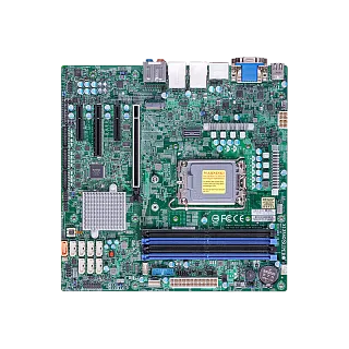 Материнская плата MB Supermicro X13SAQ (Micro-ATX, 1x LGA-1700, Q670E, 4x Up to 128GB non-ECC DDR5 UDIMM, 8x SATA ports, 1x PCIe 5.0 x16 slot (SuperMicro MBD-X13SAQ-B bundle)