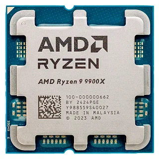 Процессор AMD Ryzen 9 9900X, AM5, OEM, 12 ядер, 24 потока, до 5.6 ГГц, AMD Radeon Graphics