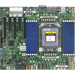 Системная плата Supermicro MBD-H13SSL-NT-B, ATX, 1xSP5 AMD EPYC 9004/9005, 12x DIMM DDR5 6000 MT/s, AST2600, 8x SATA3, 3x PCIe 5.0 x16 slots (SuperMicro MBD-H13SSL-NT-B (bundle))