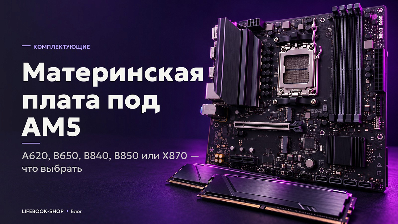 Материнская плата под AM5: A620, B650, B840, B850 или X870 — что выбрать