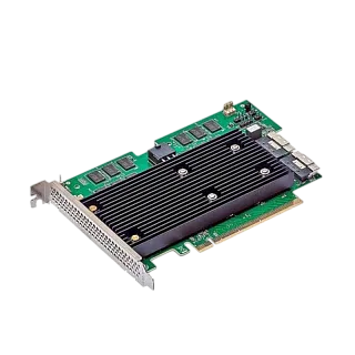 RAID-контроллер Broadcom LSI MegaRAID 9670W-16i, PCIe 4.0 x16, 16 портов 24G SAS/SATA/NVMe, кэш 8 ГБ