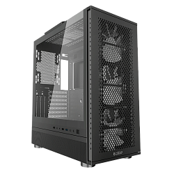 Корпус PCCooler ME200 MESH BK, Midi-Tower, чёрный, 3×120 мм ARGB, USB-A 3.0 и 2×USB-A 2.0, поддержка E-ATX/ATX/mATX/mITX