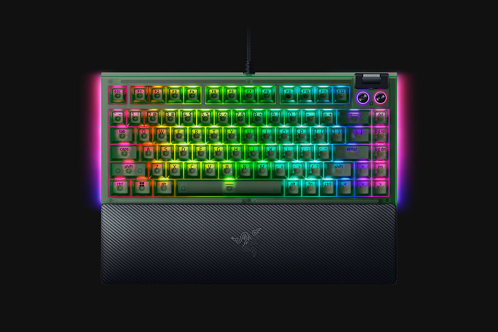 Клавиатура Razer BlackWidow V4 75% - Phantom Green - US Layout, проводное подключение, USB-A, фото 4