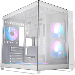 Корпус ПК Ocypus Iota C70 WH ARGB, Midi‑Tower, белый, 6×120 мм ARGB, 2×USB‑A 3.0 + 1×USB‑C 3.1, ATX/mATX/mITX