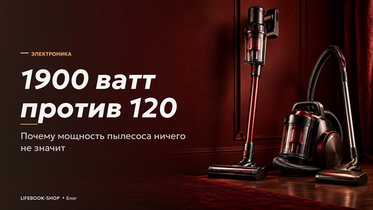 1900 ватт против 120: почему мощность пылесоса ничего не значит