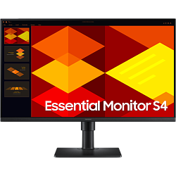 ЖК монитор/ Монитор Samsung S4 S27D400GAI 27'', 1920x1080, IPS, 178x178, 250nit, 100Hz, 5ms, 2HDMI/DP, 2USB-A, Audio out, HAS, H.Adj. 150, Tilt, Pivot, Swivel, IntPWR, 100X100VESA, Black, 3yk, 3y