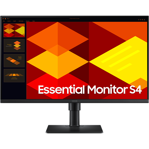 ЖК монитор/ Монитор Samsung S4 S27D400GAI 27'', 1920x1080, IPS, 178x178, 250nit, 100Hz, 5ms, 2HDMI/DP, 2USB-A, Audio out, HAS, H.Adj. 150, Tilt, Pivot, Swivel, IntPWR, 100X100VESA, Black, 3yk, 3y