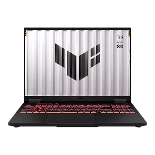 Ноутбук ASUS TUF A16 FA608PP-RV043 16"(1920x1200 (матовый, 165Hz) IPS)/AMD Ryzen R9 8940HX(2.4Ghz)/16384Mb/512PCISSDGb/noDVD/Ext:nVidia GeForce RTX 5070(8192Mb)/Cam/BT/WiFi/90WHr/war 1y/2.2kg/Jaeger Gray/DOS