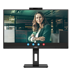 Монитор AOC Q27P3QW, 27", 2560x1440, IPS, 75 Гц, 350 кд/м², 4 мс, HDMI, DisplayPort, USB, камера 2 Мп, регулировка положения