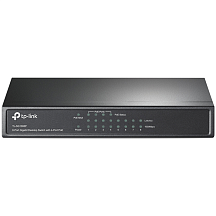 Коммутатор TP-Link TL-SG1008P неуправляемый, 8 портов 1 Гбит/с, 4 порта PoE, 55 Вт