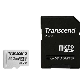Карта памяти Transcend TS512GUSD300S-A, 512 ГБ
