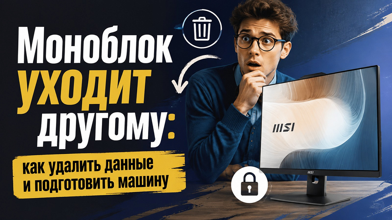 Моноблок уходит другому: как удалить данные и подготовить машину