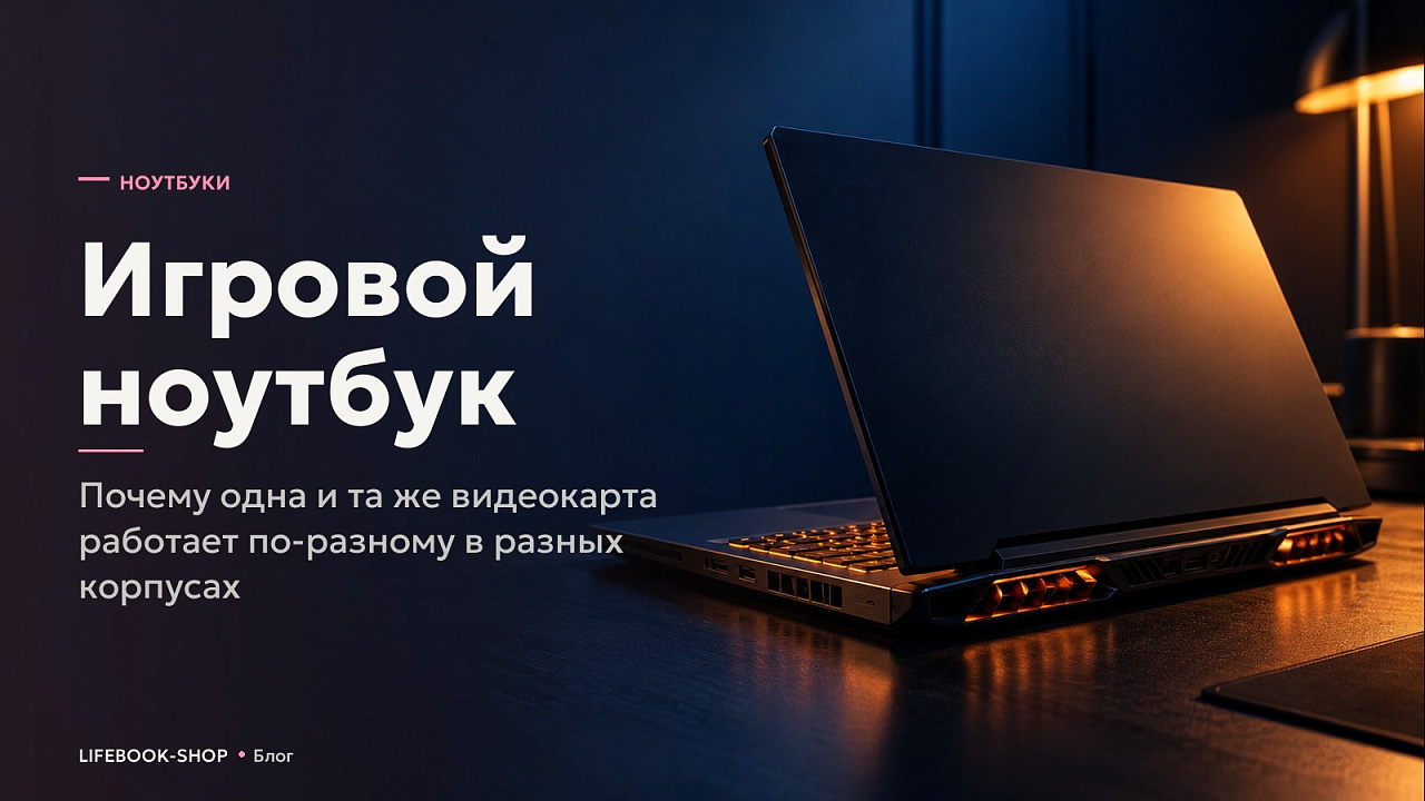 Игровой ноутбук: почему одна и та же видеокарта работает по-разному в разных корпусах