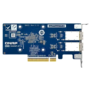 Сетевая карта QNAP QXG-10G2SF-X710 LAN Expansion Card, PCIe Gen3 x8, 2 x SFP+ ports (10Gbps/1Gbps) (QNAP QXG-10G2SF-X710)