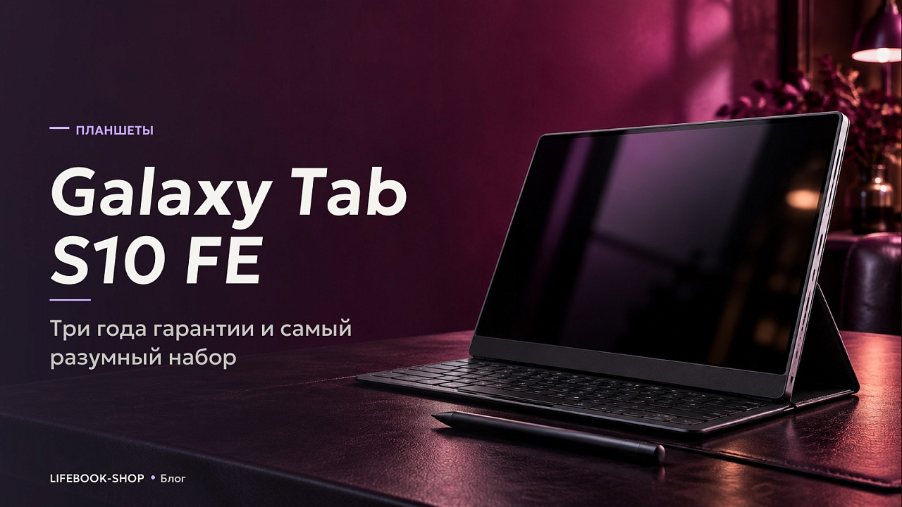 Galaxy Tab S10 FE: три года гарантии и самый разумный набор