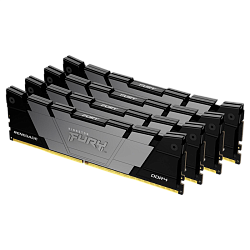 Оперативная память Kingston FURY Renegade Black, 32 ГБ DDR4, 3200 MT/s, CL16, комплект из 4 модулей