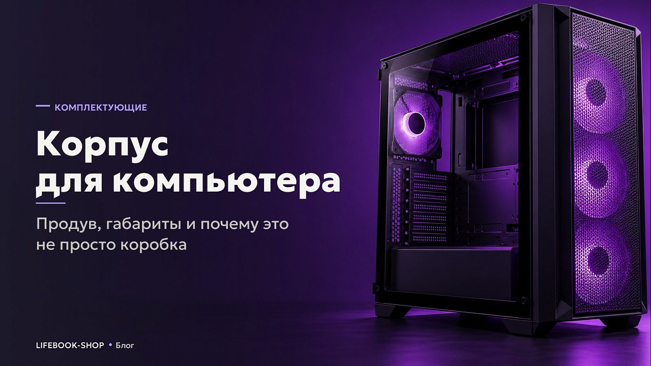 Корпус для компьютера: продув, габариты и почему это не просто коробка