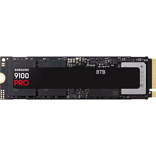 Твердотельный накопитель Samsung SSD 9100 PRO, 8000GB, M.2(22x80mm), NVMe 2.0, PCIe 5.0 x4, V-NAND TLC, R/W 14800/13400MB/s, IOPs 2 200 000/2 600 000, TBW 4800, DWPD 0.3 (12 мес.) (MZ-VAP8T0BW)