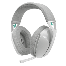 Гарнитура Logitech G321 LIGHTSPEED, радиоканал, Bluetooth 5.2, полноразмерные, белый, микрофон поворотный