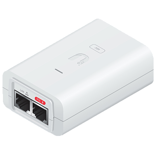 Блок питания PoE Ubiquiti POE-24-24W-G-WH 24 В, гигабитный, белый, вилка EU