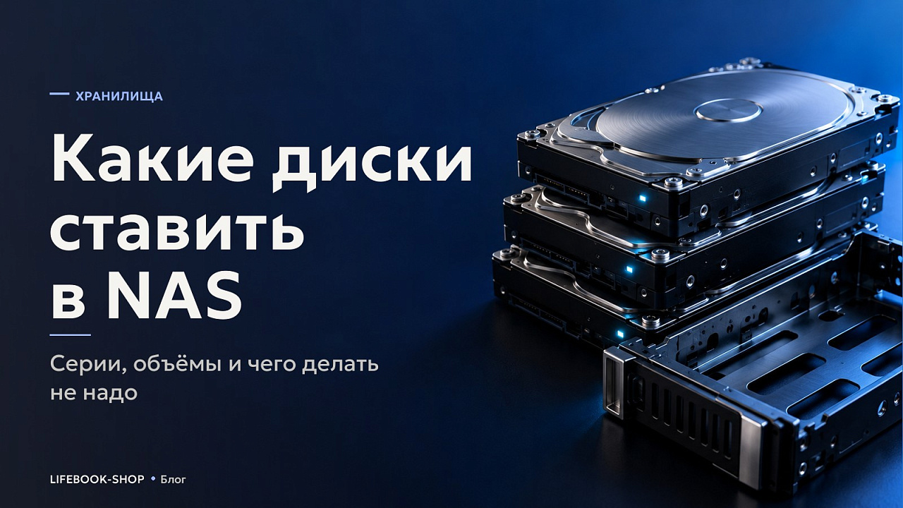 Какие диски ставить в NAS: серии, объёмы и чего делать не надо