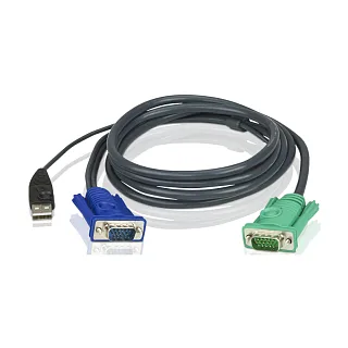 KVM-кабель ATEN 2L-5202U, VGA и USB A — SPHD15, 1,8 м