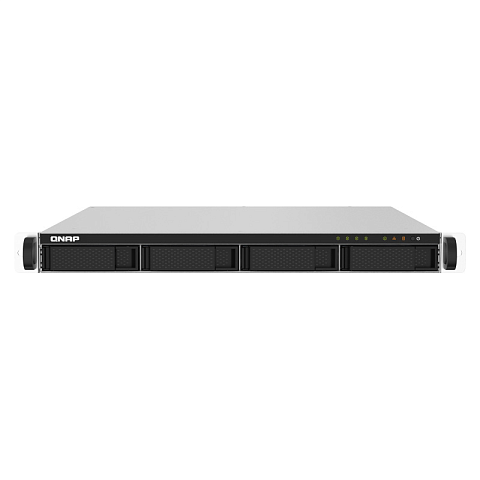 Сетевое хранилище NAS QNAP SMB 4-Bay quad-core 1.7 GHz rackmount NAS with, 2 ГБ ОЗУ