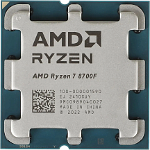 Процессор AMD Ryzen 7 8700F, AM5, OEM, 8 ядер, 16 потоков, до 5.0 ГГц, Zen 4