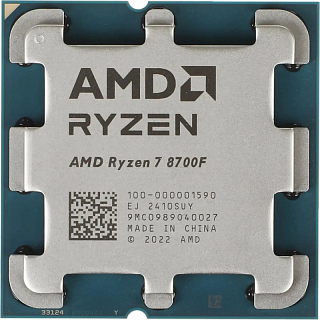 Процессор AMD Ryzen 7 8700F, AM5, OEM, 8 ядер, 16 потоков, до 5.0 ГГц, Zen 4