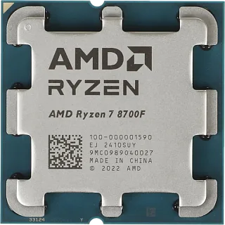 Процессор AMD Ryzen 7 8700F, AM5, OEM, 8 ядер, 16 потоков, до 5.0 ГГц, Zen 4