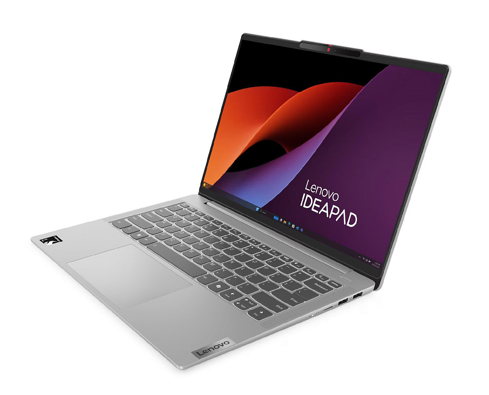 Ноутбук Lenovo IdeaPad Slim 5 14Q8X9 83HL004ERK Cloud Grey, 14" WUXGA IPS 60Hz, Snapdragon X Plus X1P-42-100, Qualcomm Adreno, 16ГБ LPDDR5x-8448, SSD 512GB, Windows 11 Home, КЛАВИАТУРА RU/US, гарантия 1 год, фото 2