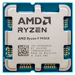 Процессор AMD Ryzen 9 9900X AM5, 12C/24T, 4.4/5.6 ГГц, 64 МБ, 120 Вт, Radeon Graphics, OEM