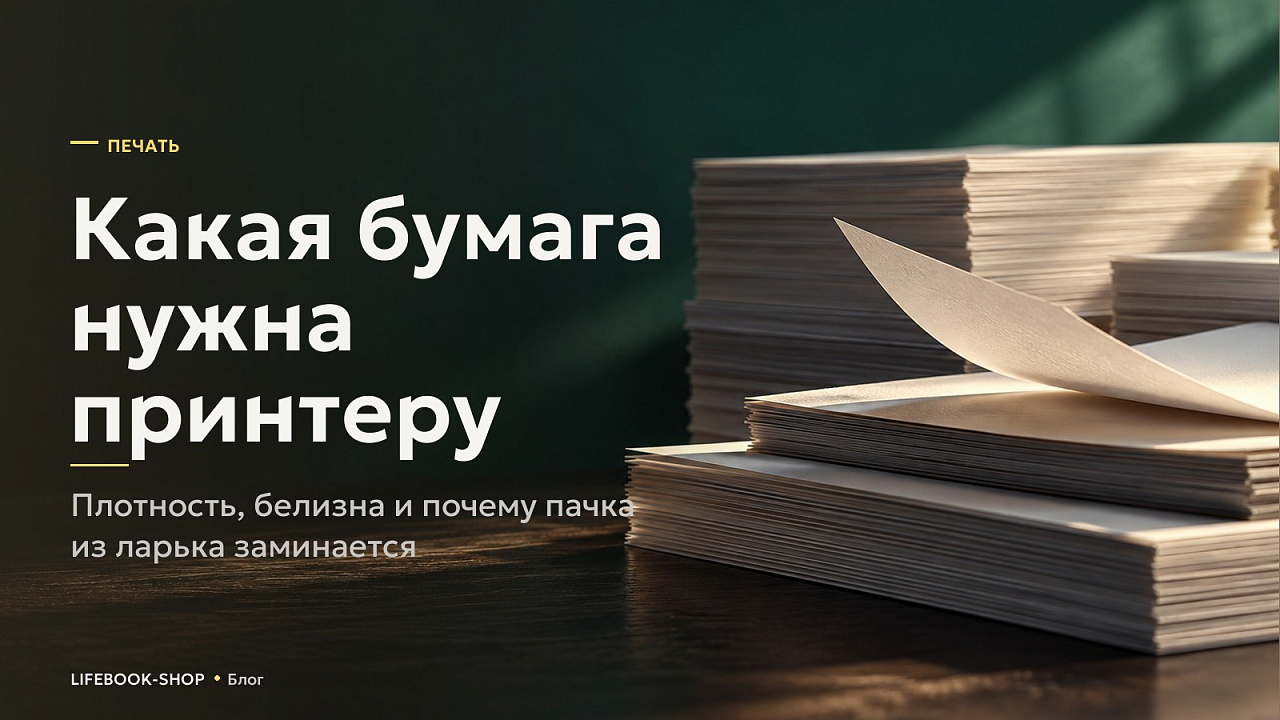 Какая бумага нужна принтеру: плотность, белизна и почему пачка из ларька заминается