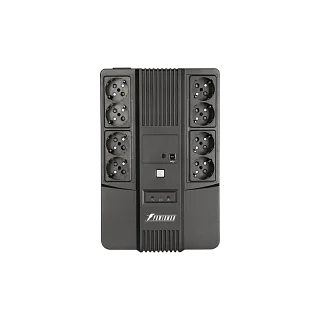 ИБП Powerman Brick 650 PLUS, 360 Вт, Line-Interactive, 8 розеток, Schuko