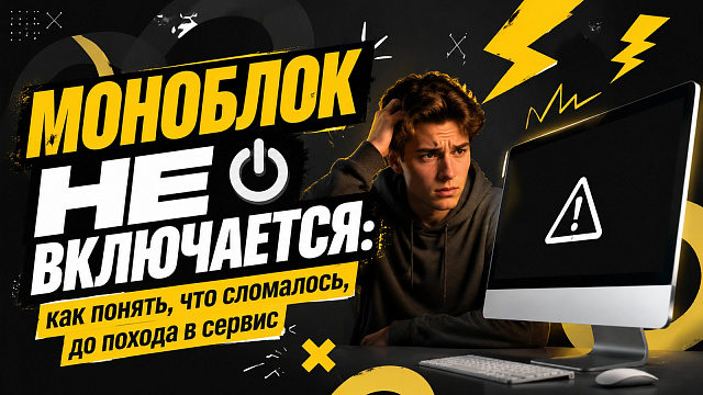 Моноблок не включается: как понять, что сломалось, до похода в сервис