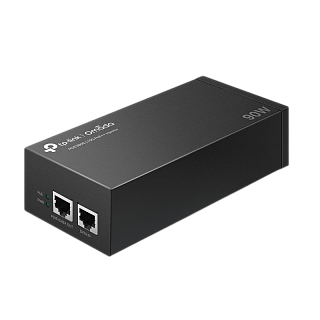 Инжектор PoE+ TP-Link Omada POE380S, 10 Гбит/с, до 60 Вт