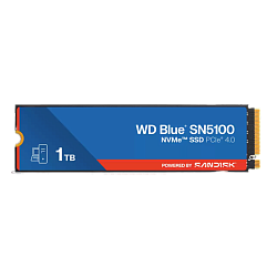 Твердотельный накопитель WD SSD Blue SN5100, 1 ТБ, 3D TLC, чтение 5150 МБ/с, 600 ТБ