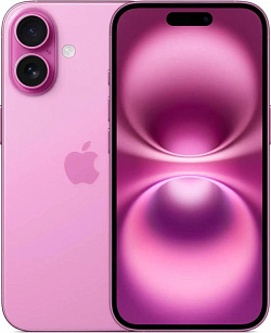 Смартфон Apple iPhone 16, 128 ГБ, розовый, SIM + eSIM