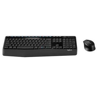 Комплект клавиатура и мышь Logitech Desktop MK345 Combo, радиоканал, чёрный