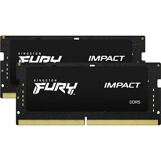 Оперативная память Kingston KF548S38IBK2-16, 16 ГБ (2x8 ГБ), DDR5, 4800 МГц, SO-DIMM, PC5-38400, CL38