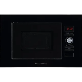 Встраиваемая микроволновая печь Kuppersberg HMW 625 B, 20 л, 800 Вт, гриль, 8 уровней мощности, чёрная