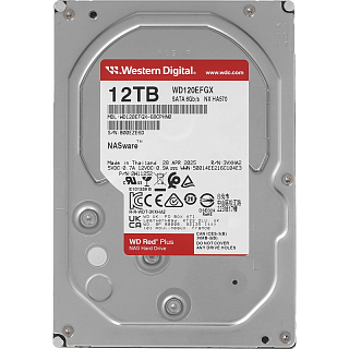 Жёсткий диск WD SATA3, 12 ТБ, 7200 об/мин, красный