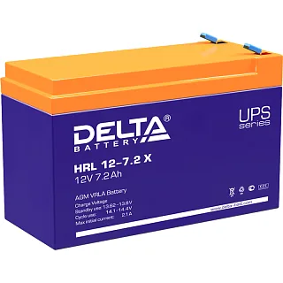 Батарея для ИБП Delta HRL 12-7.2 X, 12 В, клеммы F2 (под клемму 250), срок службы 12 лет