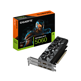 Видеокарта Gigabyte GV-N5060OC-8GL, NVIDIA GeForce RTX 5060, 8 ГБ видеопамяти, GDDR7, PCI Express 5.0