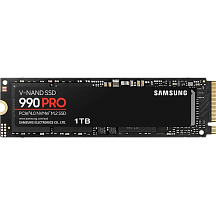 Твердотельный накопитель Samsung SSD 990 PRO, 1 ТБ, TLC, чтение 7450 МБ/с, 600 ТБ, MZ-V9P1T0CW