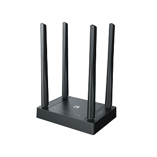 Wi-Fi роутер Netis N5 AC1200 10, 2 порта LAN, беспроводное подключение, чёрный